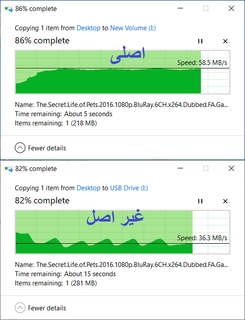 فرق SD Card اصل با تقلبی