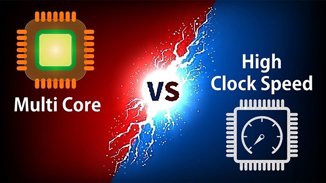 تاثیر تعداد هسته و کلاک در سرعت پردازش