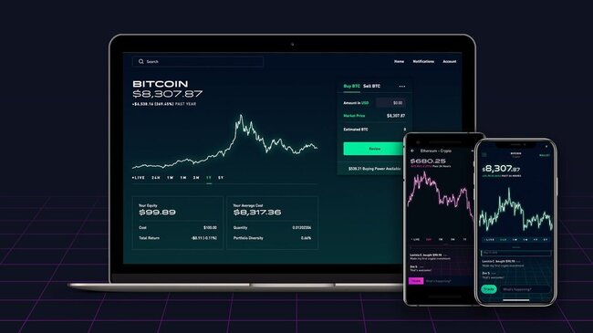 صرافی ارز دیجیتال robinhood از طریق پلتفرم ها متنوع در دسترس است