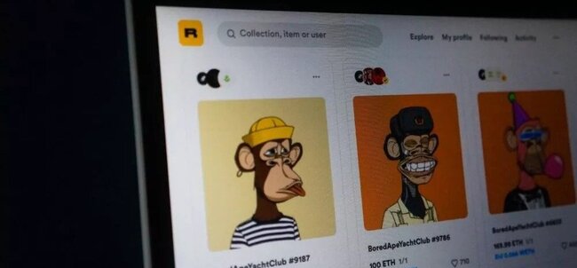 نمونه NFT صورت میمون غمگین