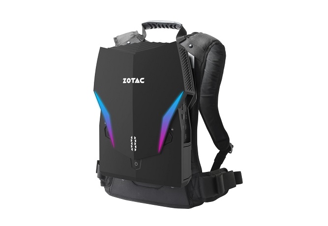 شکل ظاهری کوله پشتی VR Go 4.0 زوتاک با نورپردازی RGB