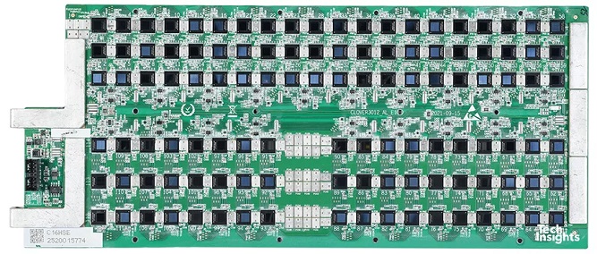 نمای دای تراشه Minerva تولید شده توسط SMIC
