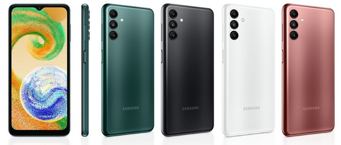 رنگ های بدنه گوشی سامسونگ Galaxy A04s