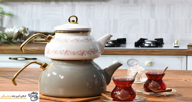 ست کتری قوری چینی مدرن