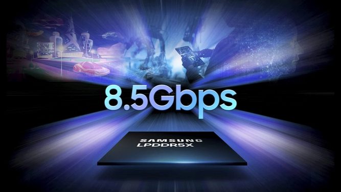 نسل جدید حافظه های رم سامسونگ LPDDR5X با سرعت 8.5 گیگابیت بر ثانیه