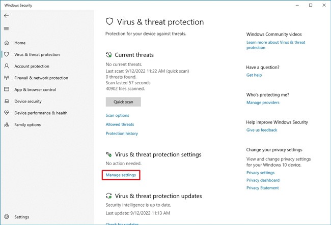 غیر فعال سازی دائمی windows defender