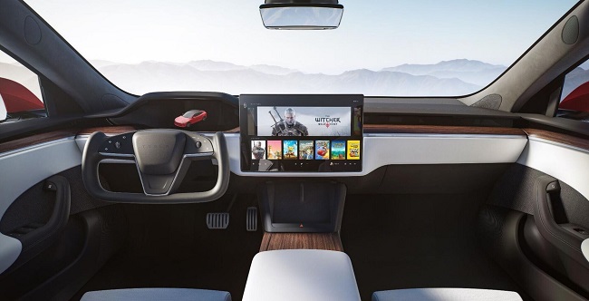 Tesla infotainment system