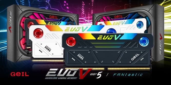 ماژول حافظه GeIL EVO V DDR5 RGB Hardcore Gaming با فن