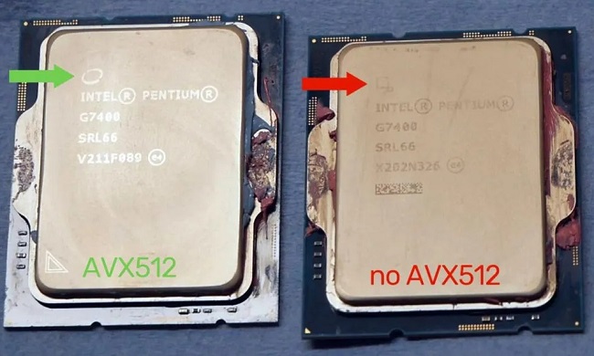 تشخیص پشتیبانی از AVX512