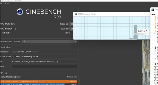 بنچمارک  پردازنده Core i9-13900K اینتل