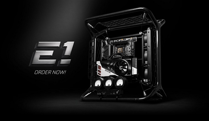 کیس لاکچری فیبرکربن EVGA E1