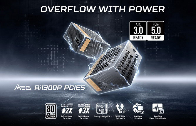 پاور پاورهای MSI سازگار با PCIe 5.0 