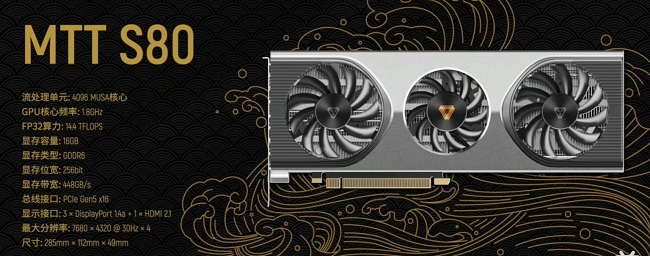 کارت گرافیک بومی  MTT S80