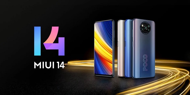 آپدیت MIUI 14 و اندروید 13 برای گوشی POCO X3 Pro شیائومی