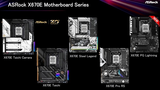 مادربردهای X670E شرکت ازراک