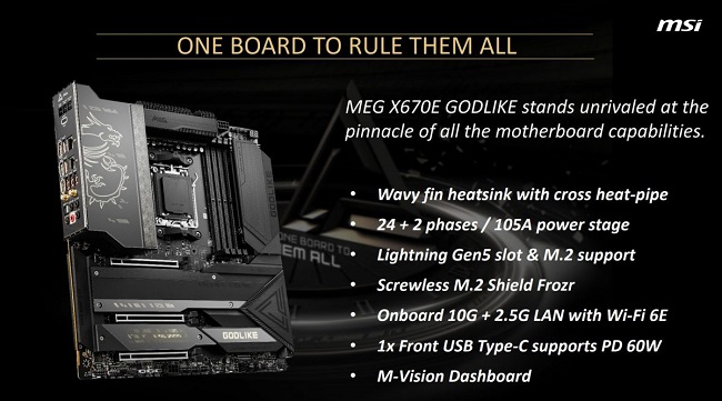 مادربرد MEG X670E GODLIKE