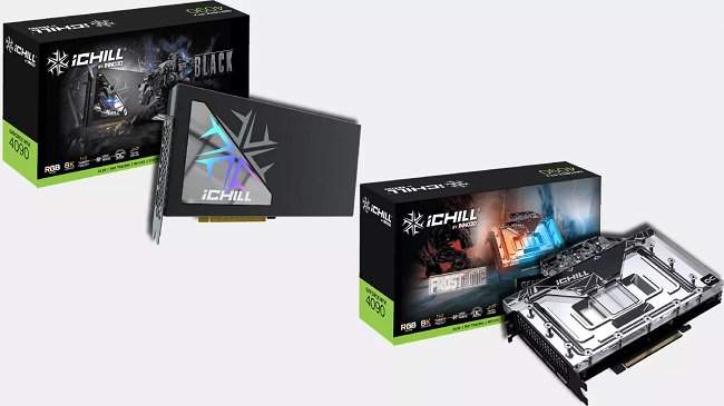 معرفی دو کارت گرافیک RTX 4090 Ichill Black و iChill Frostbite