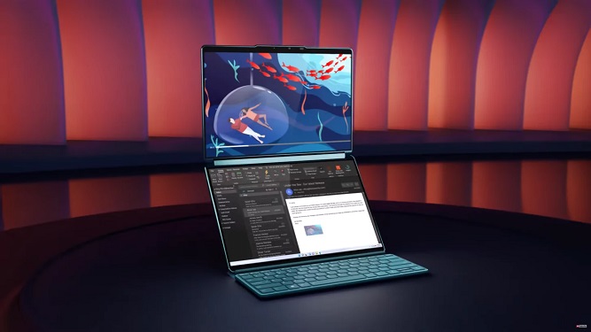 معرفی لپ تاپ Yoga Book 9i لنوو