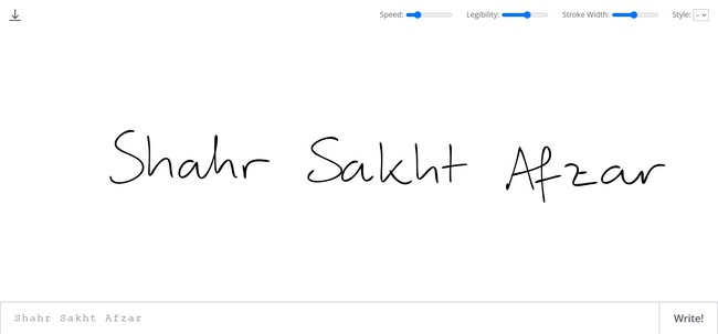 هوش مصنوعی calligrapher.ai