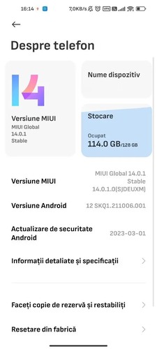 بروزرسانی رابط کاربری mi 10t