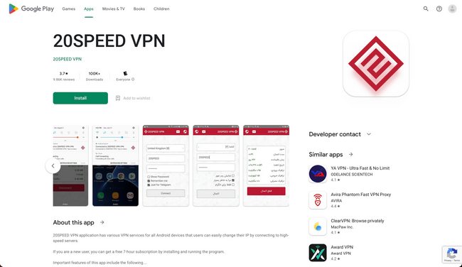 وی پی ان 20SPEED VPN