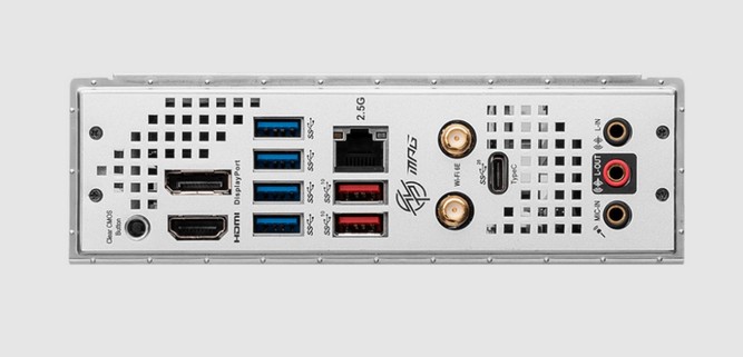 نمای پشتی  مادربرد MPG Z790I EDGE WIFI