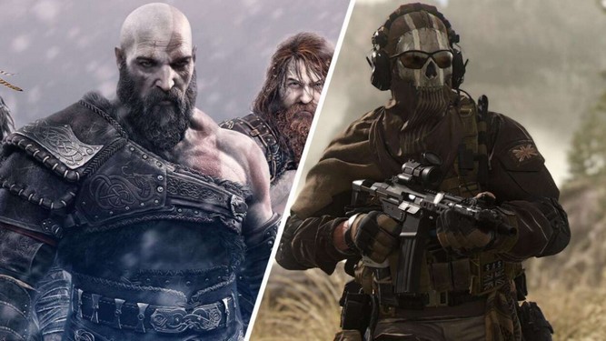  بازی‌های Call of Duty: MW2 و God of War:Ragnarok