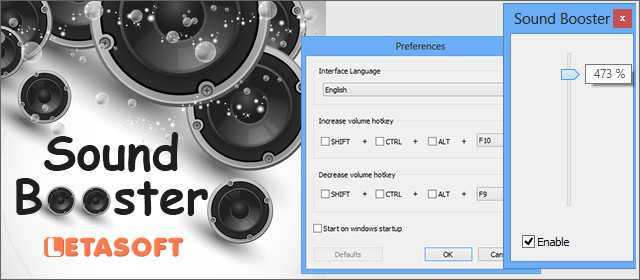 برنامه افزایش صدای لپ تاپ Sound Booster