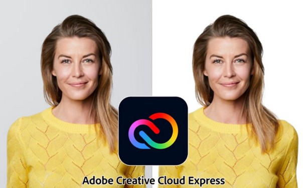 حذف پس زمینه تصویر در وب‌سایت Adobe Creative Cloud Express