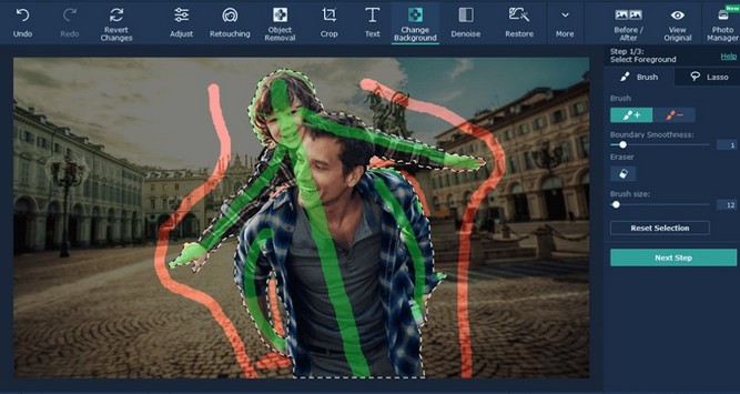 حذف بک گراند تصویر با برنامه Movavi Photo Editor