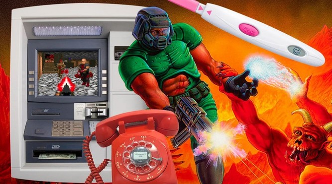  اجرای بازی Doom روی یک قطعه لگو