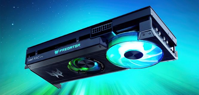 کارت گرافیک predator arc a770