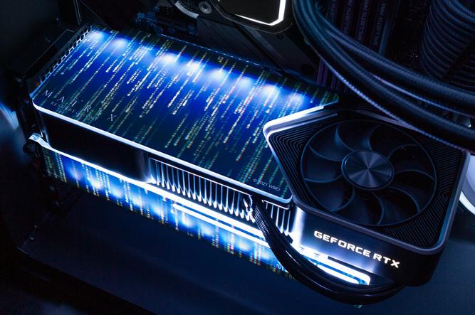 کارت گرافیک RTX 40 انویدیا روی یک سیستم گیمینگ