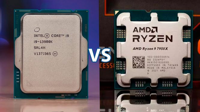 مقایسه پردازنده ryzen 9 7950 و core i9-13900k