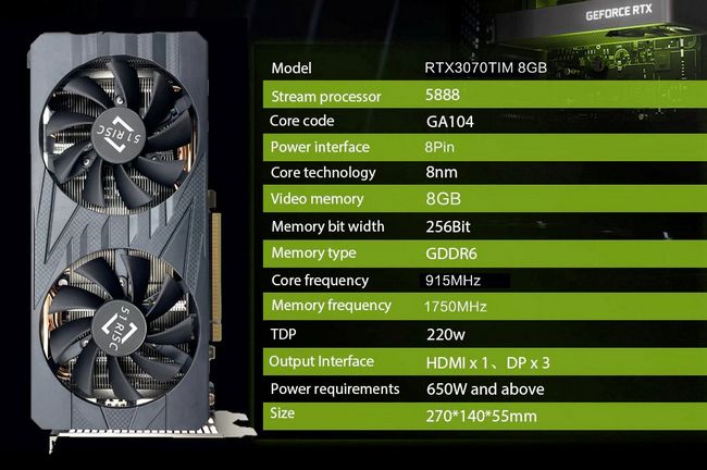 کارت گرافیک rtx 3070 ti لپ تاپ