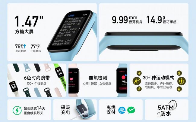 مشخصات دستبند هوشمند Redmi Band 2