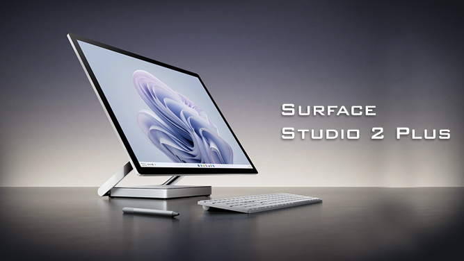 مایکروسافت از سرفیس استودیو ۲ پلاس Surface Studio 2 Plus  رونمای کرد