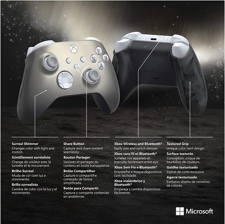 xbox-new-controller-lunar-shift کنترلر جدید ایکسباکس با قابلیت تغییر رنگ