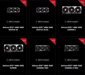 اولین تصاویر از کارتهای گرافیک RTX 4080 برند MSI