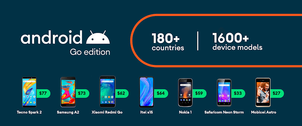 سیستم عامل اندروید Go برای گوشی ها و تبلت های ارزان قیمت