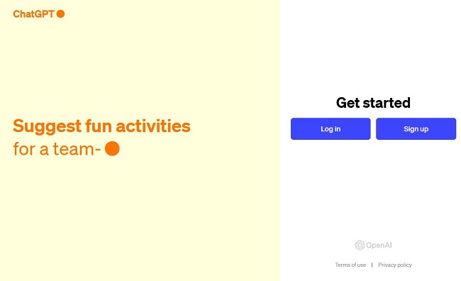 ثبت نام ChatGPT  با آدرس ایمیل