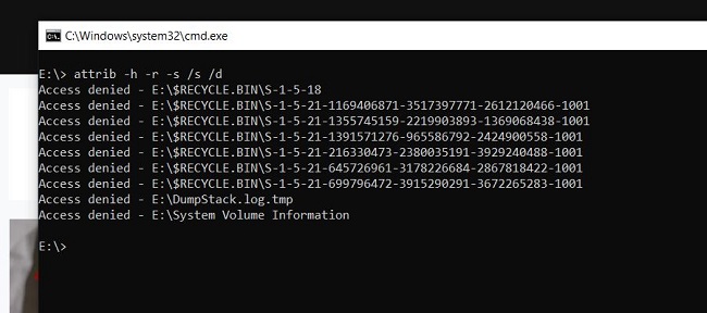 انتی ویروس hidden files