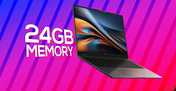 آنر لپ تاپ 24 گیگابایتی با حافظه رم LPDDR5X ساخت