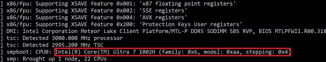 پردازنده Core Ultra 7 1003H Meteor Lake-P