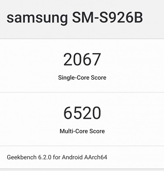امتیاز اگزینوس 2400 در Geekbench 6