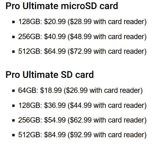 قیمت مموری کارت های PRO Ultimate microSD سامسونگ