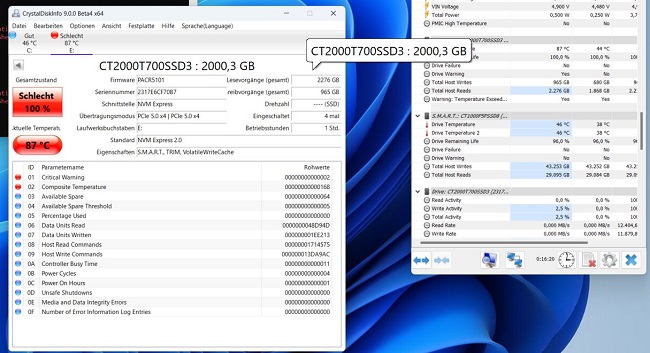 مشکل دمای Phison E26