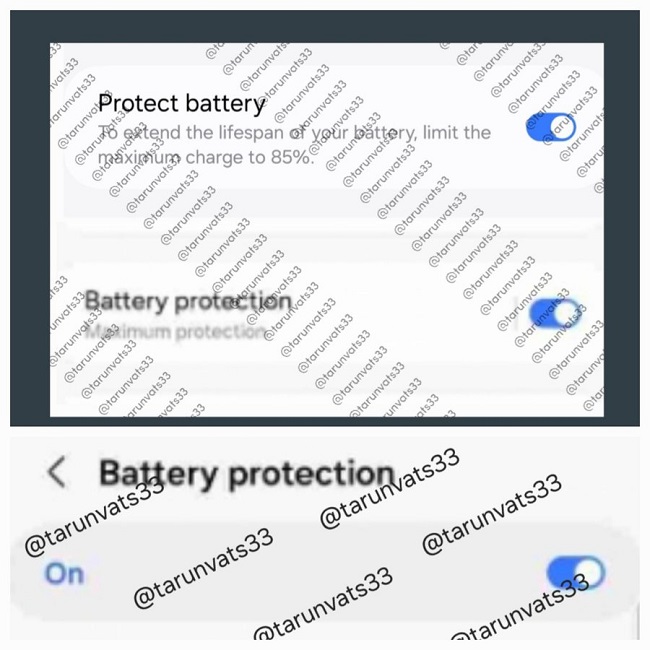 قابلیت  Battery protection سامسونگ