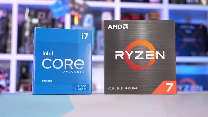 سهم اینتل و AMD از بازار پردازنده ها در سال 2023