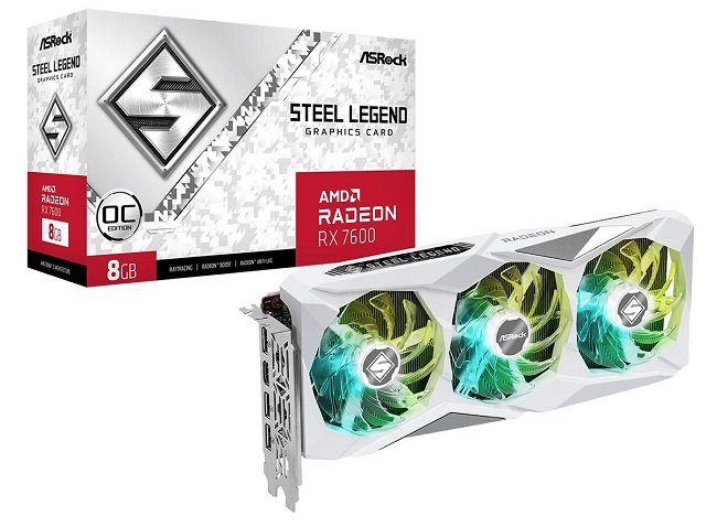 کارت گرافیک Radeon RX 7600 Steel Legend